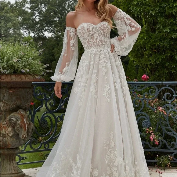 Mori Lee by Madeline Garder “Paulette” Wedding Gown